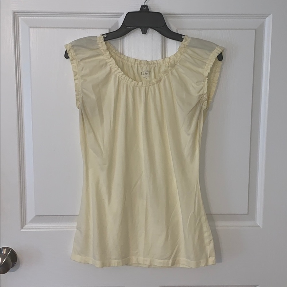 Light Yellow Ann Taylor Loft Shirt